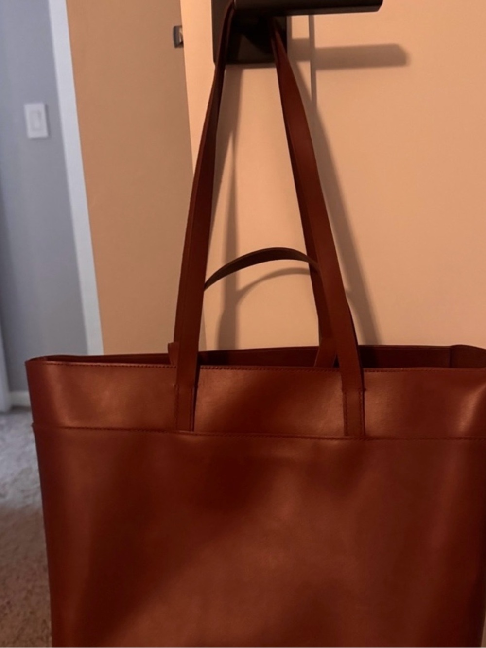 Madewell Leather Tote in Rich Brown
